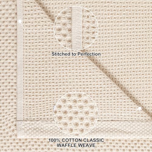 Homaxy 8 Pack 100% Cotton Kitchen Towels and Dishcloths Set - Image 2