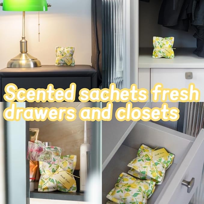 AUCUDA 4 Pack Lemon Sachet Bags - Image 3