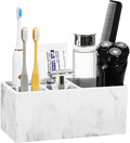 Luxspire 5 Slots Toothbrush Holders, Gravel White | Toothbrush Razor Holder by Luxspire