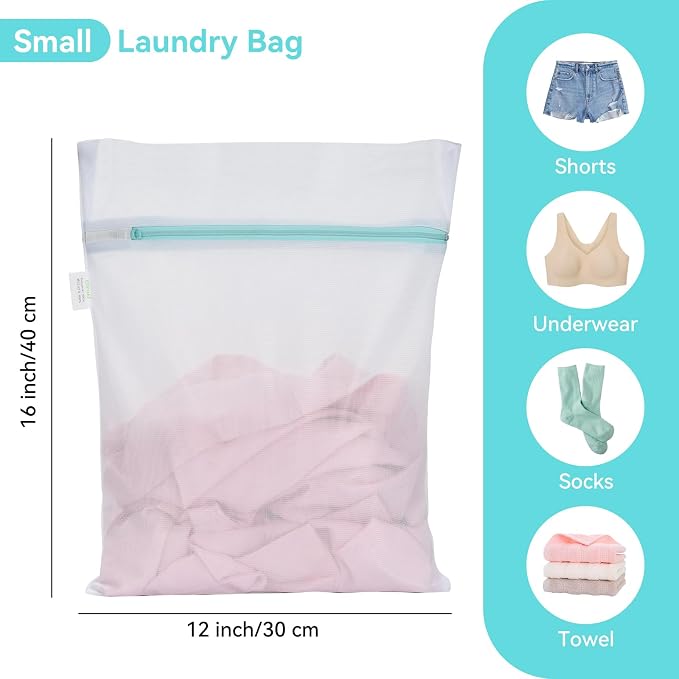 OTraki Mesh Laundry Bag for Delicates 12x16 inch Small Laundry Wash Bags for - Image 2