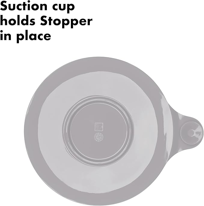 OXO Good Grips Silicone and Stainless Steel Tub Stopper, Fits Standard Drains - Image 3