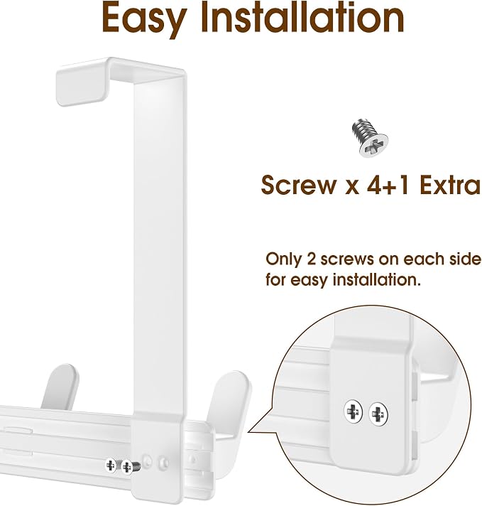 Over The Door Hooks Hanger, Heavy Duty Rack - Image 5