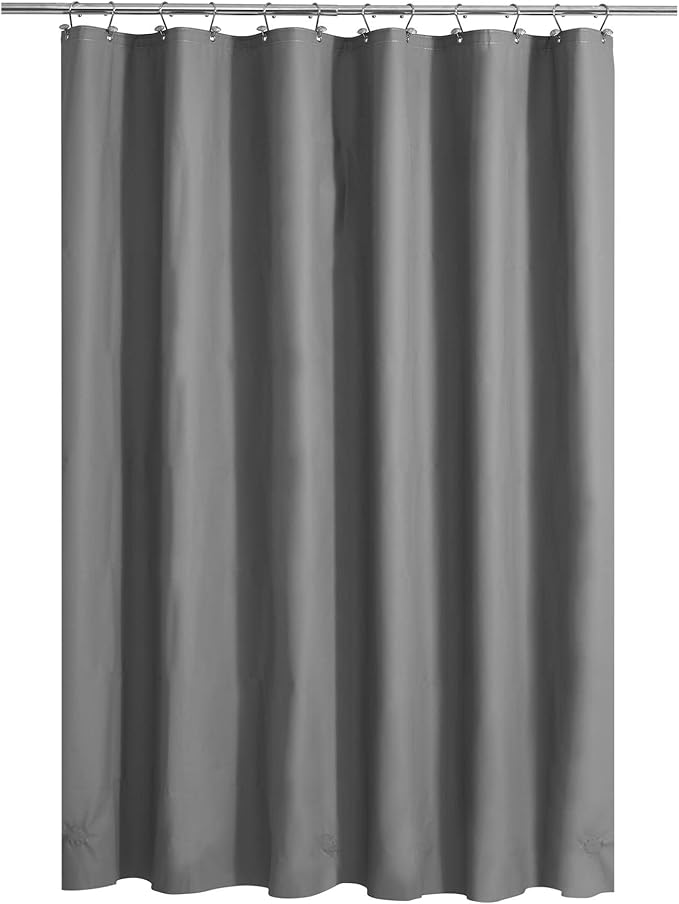 Barossa Design Gray Shower Curtain Liner Standard Size, Dark Gray by BarossaDesign