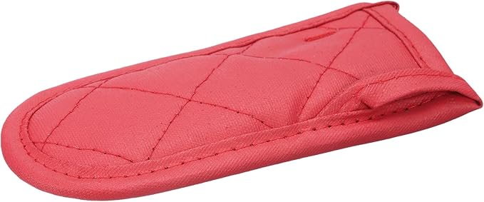 uxcell 8Pcs Pan Handle Sleeve, Pot Handle Covers Heat Resistant Iron Skillet Handle Covers for Kitchen Baking Cooking Supplies, Red