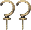 uxcell 2Pcs Curtain Holdback, Aluminum Alloy Wall Mounted Curtain Holders by uxcell
