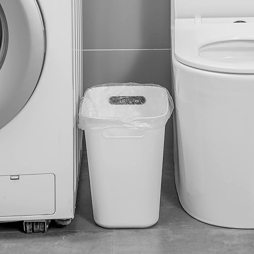 UUJOLY Plastic Small Trash Can Wastebasket, Garbage Container Basket - Image 5