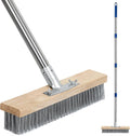 Stainless Steel Deck Scrub Brush, Outdoor Broom by TrueYee