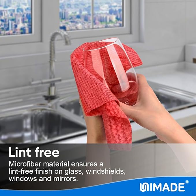 UNIMADE Microfiber Cleaning Cloth, 20 Pack Reusable Microfiber Towels - Image 5