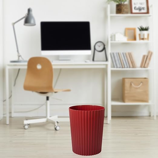 JiatuA Small Trash Can Plastic Wastebasket Round Garbage Container Bin - Image 6