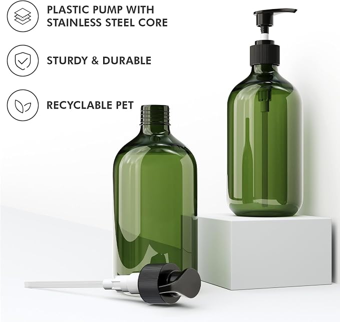 Kzeirm Green Soap Dispenser, Dish & Hand Soap Dispenser Set - Image 5