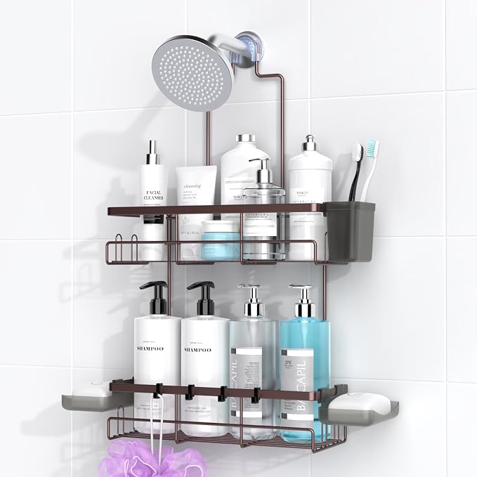 Hanging Shower Caddy Over Showerhead by AKTECKE