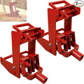 2 Pcs Wall Jack, Portable Lifting Tool Works with 1-1/2" x 3-1/2" Fir Poles or 1" OD Steel Pipes, Heavy-Duty Wall Jacks for Framing, Lifting Wall Beams, Red