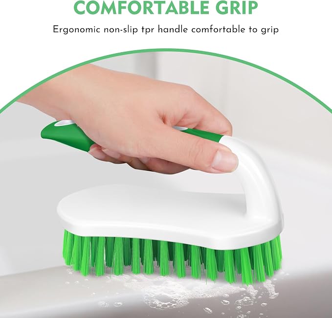 SetSail Scrub Brush, Stiff Bristle Cleaning Scrubber, 4 Pack | Durable Bristles - Image 3