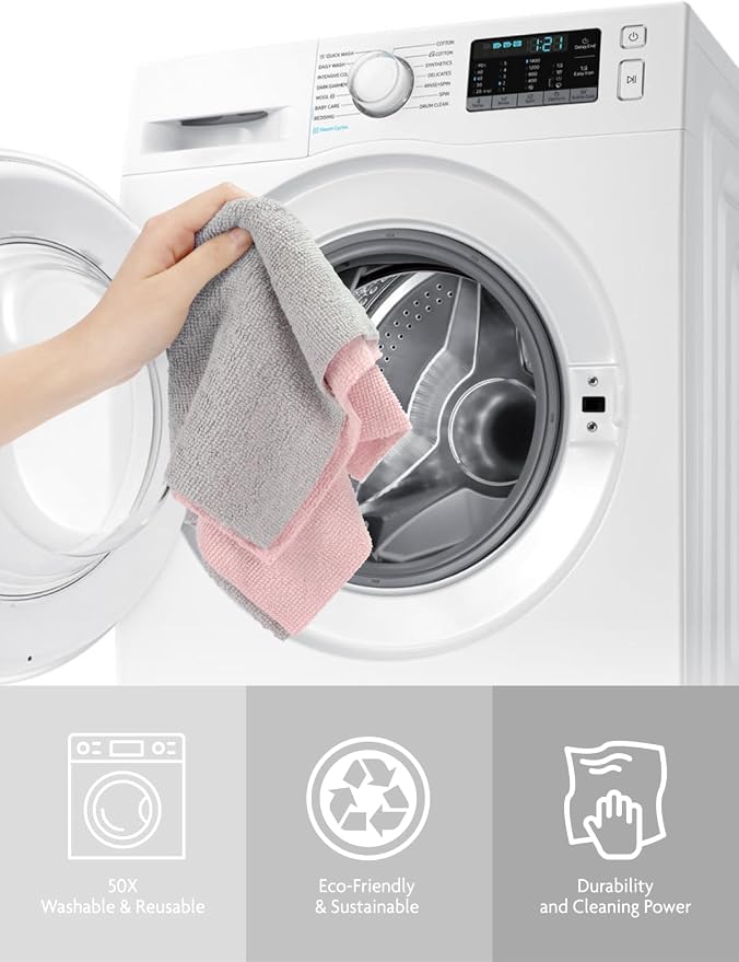 Fantasticlean Microfiber Cleaning Cloth Rolls- 150 Sheets | 12'' by 12'' - Image 8