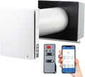VENTS-US TwinFresh Expert RW1-85-2 V.2 Ductless Through the Wall Ventilation Fan with WiFi & Remote Control, MERV 13 Air Filtration - Great for Home Renovations, New Builds, or Tiny Homes