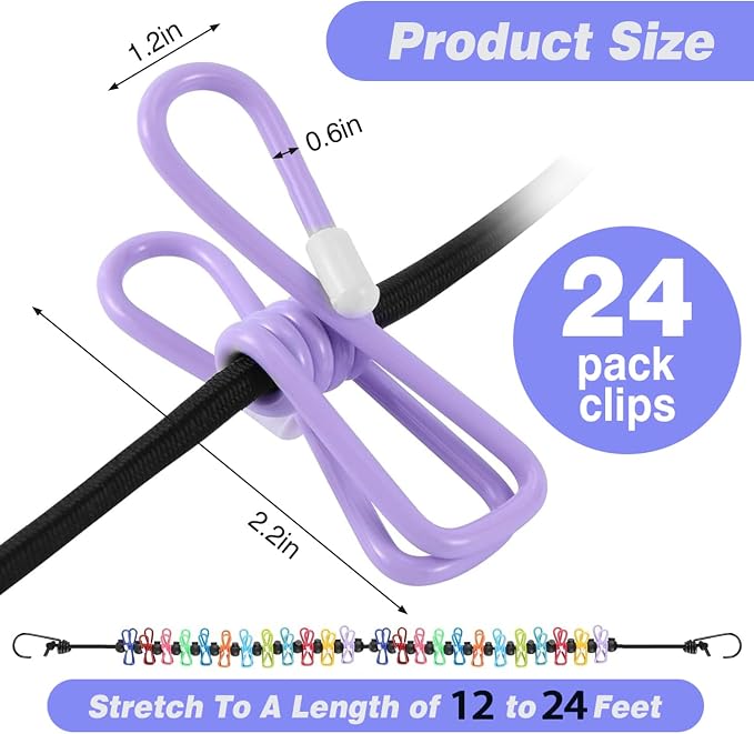 Travel Clothesline: 11.8Ft Portable Clothes Line - Image 2