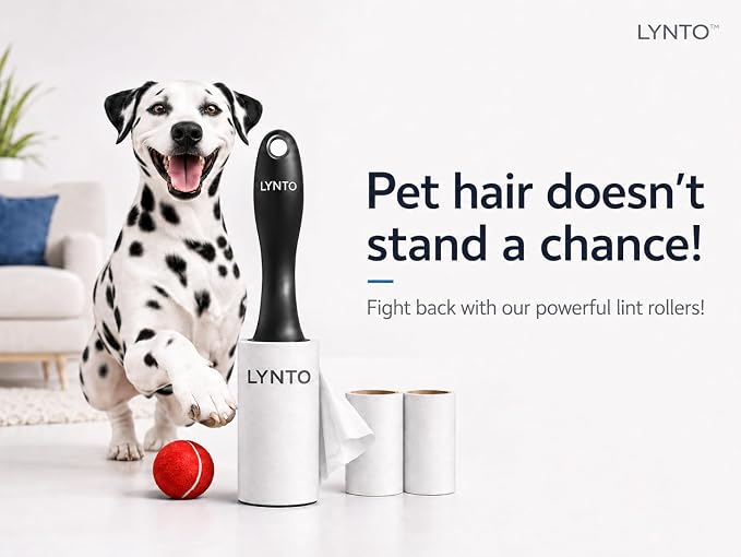 Lint Roller 300-Sheets Extra Sticky Pet Hair Rolls, Powerful Portable Hair - Image 6