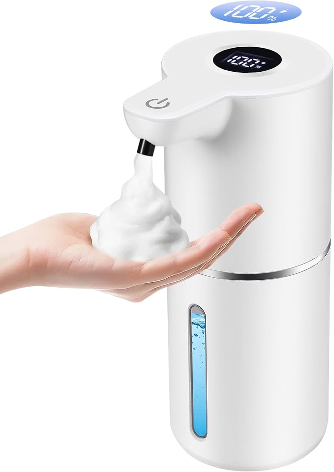 Automatic Foaming Soap Dispenser, 4 Adjustable Foam Levels, 11.8 oz Countertop by Unknown