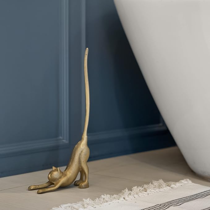 WallCharmers Gold Paper Towel Holder, Metal Toilet or Kitchen Paper Holder - Image 9