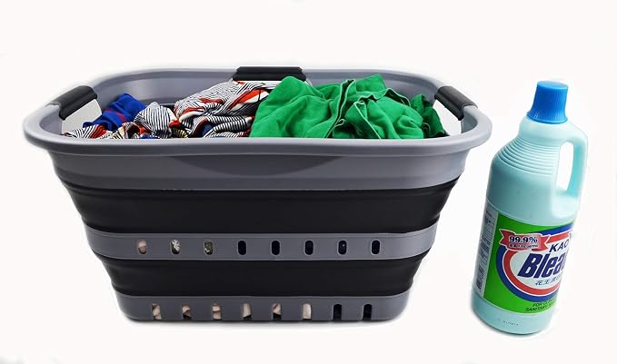 SAMMART Set of 2-30L Collapsible Plastic Laundry Basket - Image 8