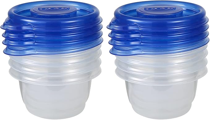 Glad GladWare Mini Round Food Storage Containers, 4 Oz, lock-tight seal - Image 2