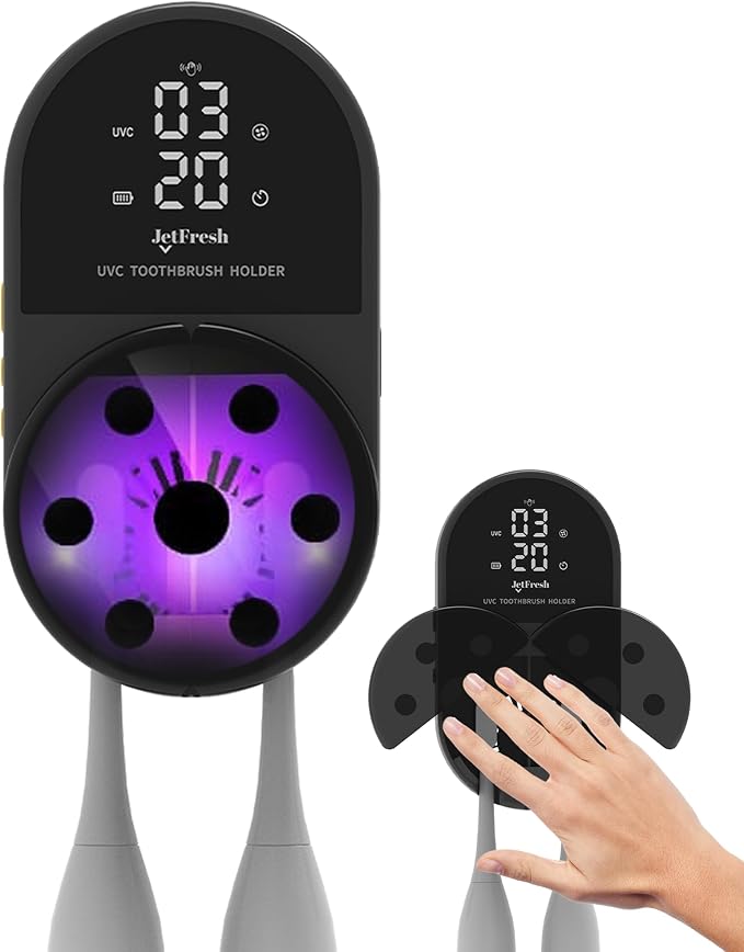 Jetfresh UV Toothbrush Sanitizer and Holder by JetFresh