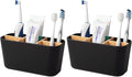 Toothbrush Holders Electric Tooth Brush and Toothpaste Organizer by Heagoale