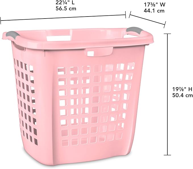Sterilite 4-Pack Ultra Easy Carry Laundry Basket, Plastic Clothes Hamper Bin - Image 2
