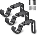 LLPJS Curtain Rod Bracket Adjustable, Drapery Rod Holder Hooks Support Hangers by LLPJSCurtainRingsClipHooks