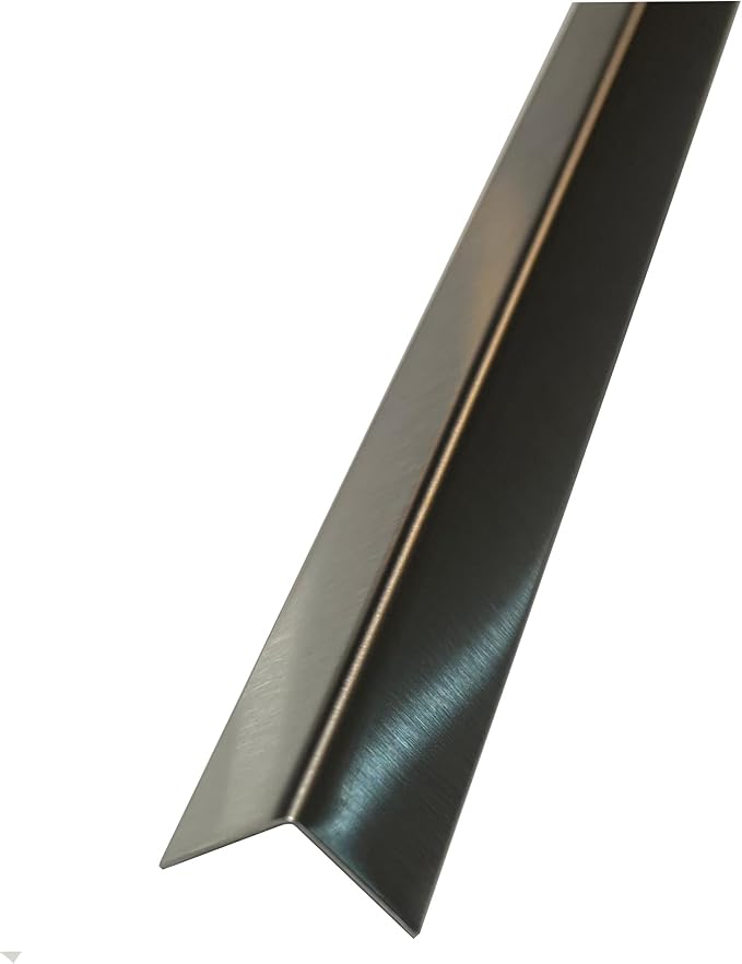 Brushed 304 Stainless Steel Corner Guards, 48" Wall Protectors, 20ga & 16ga, Available in 1/2" to 4", Multi-Pack Options (1, 2, 5, or 10) (2, 3/4 x 3/4, 20ga, No Hug Edges)