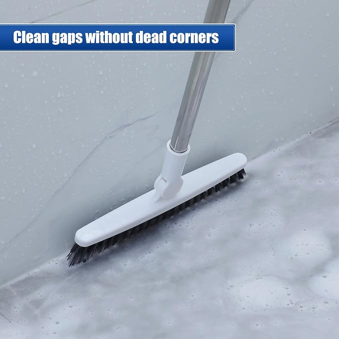3 Pack Grout Scrub Brush with Long Handle, Heavy Duty | 35'' Stiff, 180° - Image 5