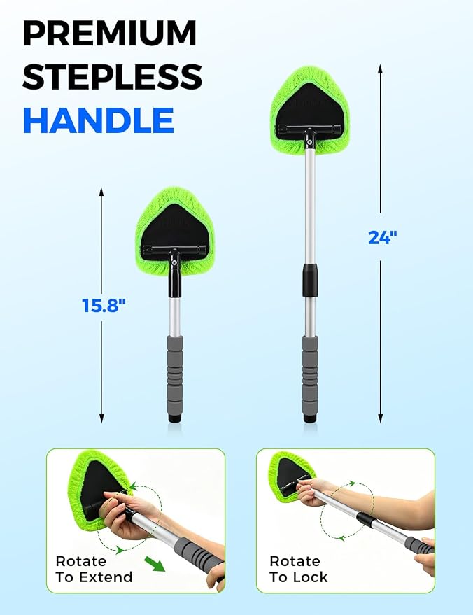XINDELL 24-inch Windshield Cleaner Tool – Upgrade Large Head Car - Image 2