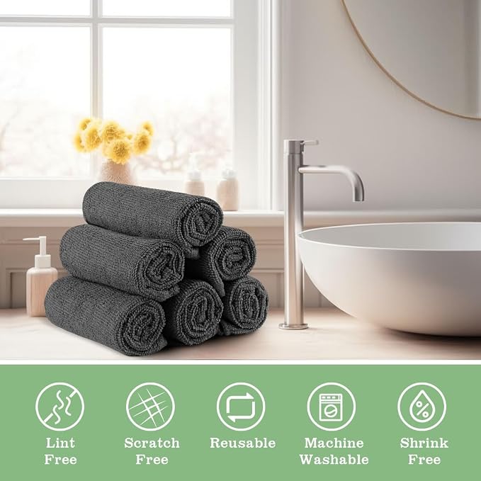 Washcloths Bulk 100 Pack Face Towels, Highly Soft Wash Cloths | Hand Towels - Image 5