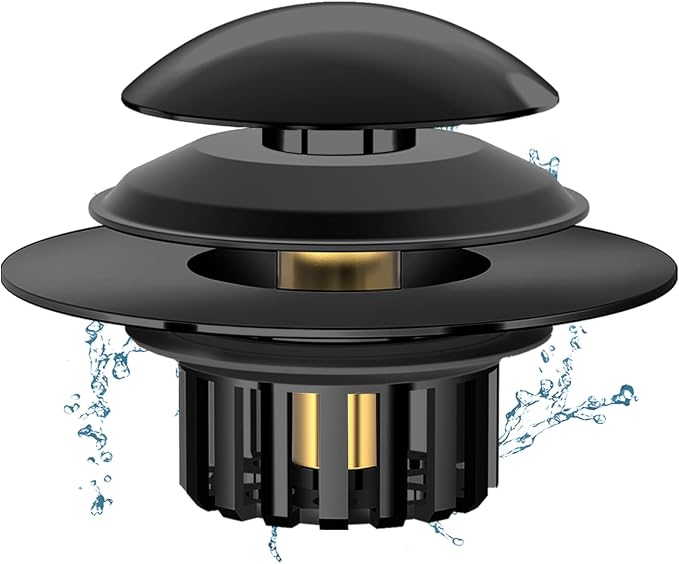 2 in 1 Tub Stopper Bathtub Drain Hair Catcher by MUAIOLAUS