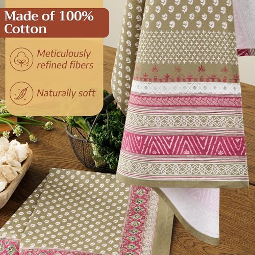 Maison d' Hermine Kitchen Towels Set of 2 Reusable 100% Cotton 27.50" x 20" - Image 4