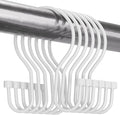 Bathway White Shower Curtain Hooks Shower Curtain Rings by Bathway