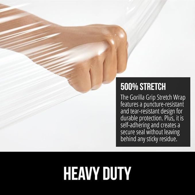 GORILLA GRIP Stretch Film Shrink Wrap - Image 3