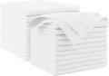 AIDEA White Microfiber Cleaning Cloth 20PK, Cleaning Rags 12×12" | Microfiber by AIDEAHOME