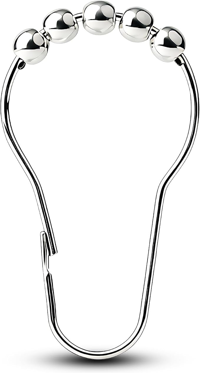 Shower Curtain Hooks Rings, Decorative Rust Proof Stainless Steel Shower by Unknown