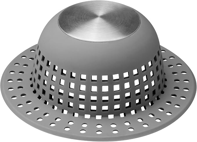 Aluvor Shower Drain Hair Catcher Bathtub Drain Cover Sink Drain Protector | by SayGoodbyetoHairClogging