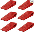 Door Stoppers Red-6 Pack for Bottom of Door Premium Floor Rubber Door Stop by SuspensionDudes