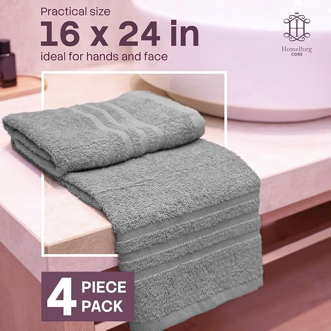 CORE 4-Piece Cotton Hand Towels - Image 2