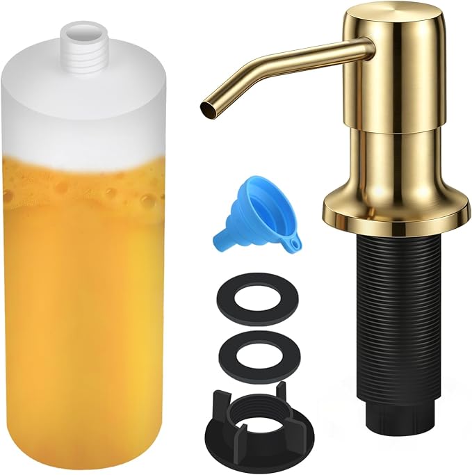 Soap Dispenser for Kitchen Sink, Built in Sink Soap Dispenser Lotion Dispenser by NVMTUUO