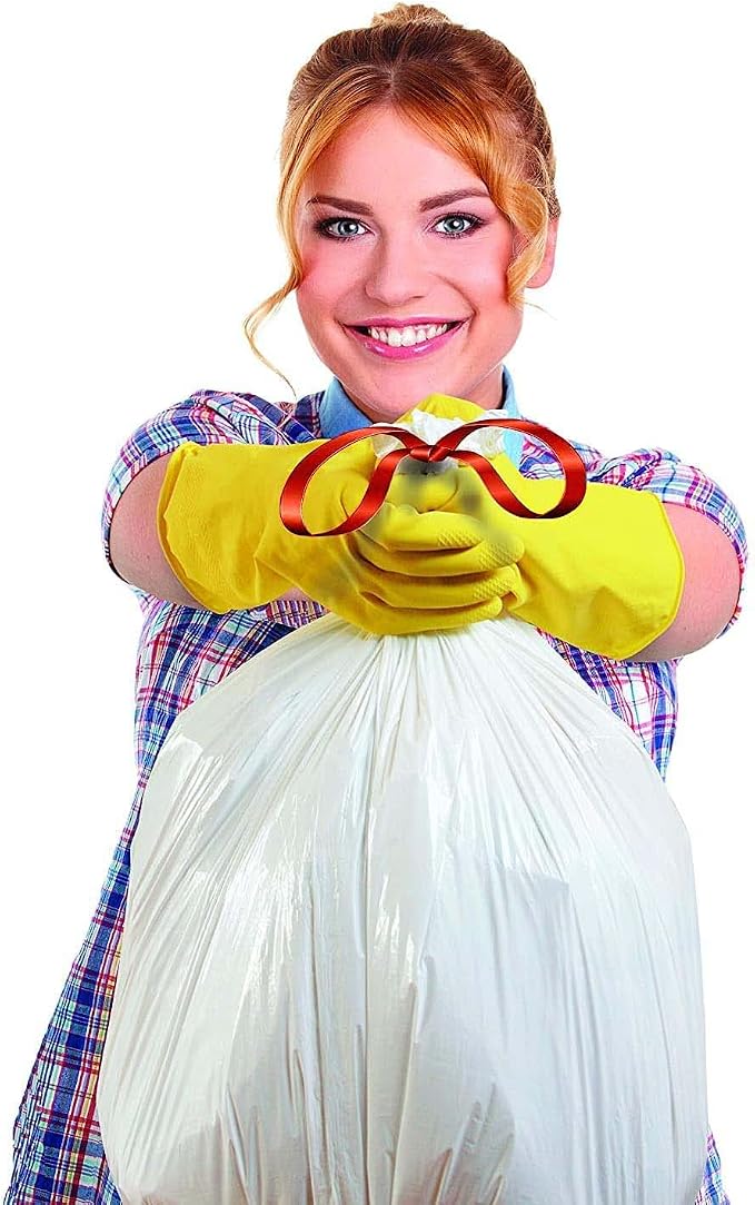 Aluf Plastics 13 Gallon Drawstring Trash Bags 0.9 MIL 24" x 27" - Image 4