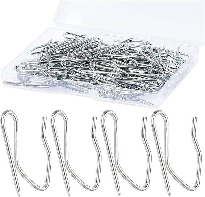 Sopito 58Pcs Curtain Hooks for Door Window Shower Curtain, Durable Metal by Sopito