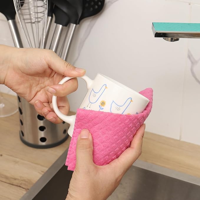 MoLKENE Swedish Dishcloths for Kitchen, 6 Pack Reusable Paper Towels, Absorbent - Image 5
