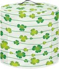 Xoenoiee Green Shamrock Stripes Print Kitchen Appliance Dust Cover with Pockets, Electric Pressure Cooker Cover Compatible with Crock Pot for St.Patrick's Day Decor, Rice Cooker Covers, for 3 Qt