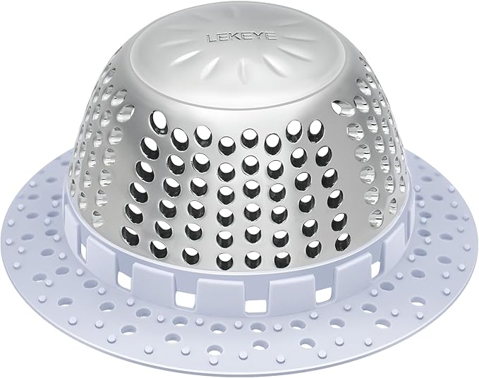 LEKEYE Shower Drain Hair Catcher/Bathtub Drain Cover/Drain Protector by LEKEYE