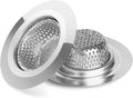Ohtomber 2PCS 2.79" Stainless Steel Bathtub Drain Strainer Hair Catcher | Fine by Ohtomber