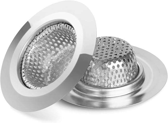 Ohtomber 2PCS 2.79" Stainless Steel Bathtub Drain Strainer Hair Catcher | Fine by Ohtomber
